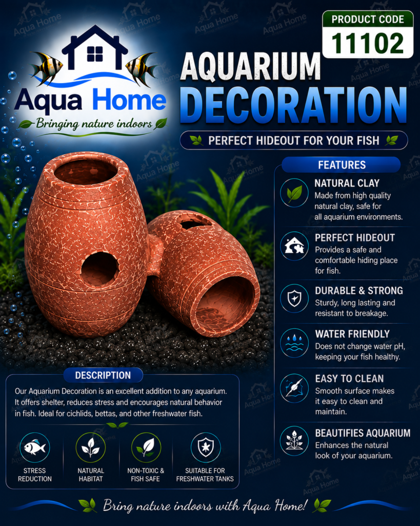 Decoration – Natural Clay Fish Hideout